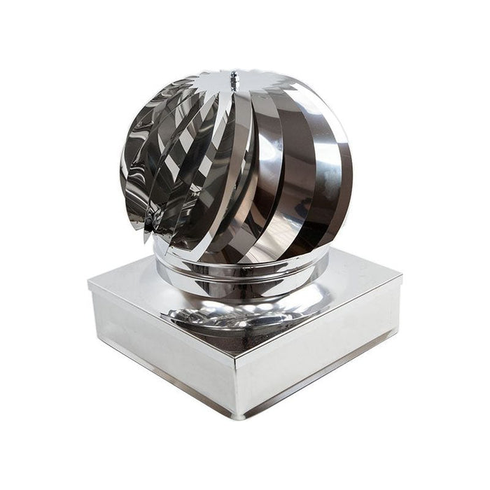 Zinco Group - Comignolo Girevole Acciao Inox Base Quadrata