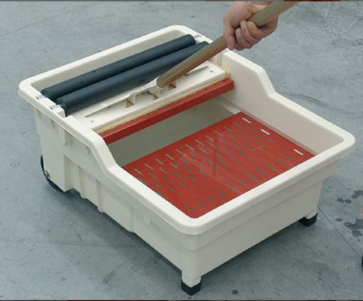 Raimondi Vaschetta Lavaggio Rambo 40L con Frattazzo Spugna Sweepex