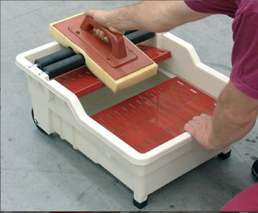 Raimondi Vaschetta Lavaggio Rambo 40L con Frattazzo Spugna Sweepex