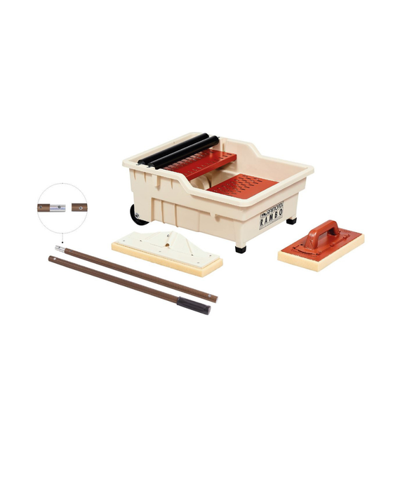 Raimondi Vaschetta Lavaggio Rambo 40L con Frattazzo Spugna Sweepex