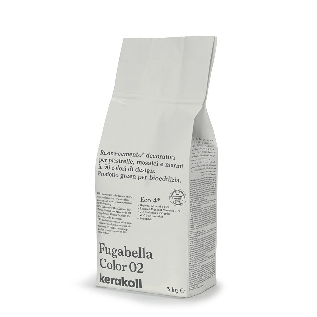 Kerakoll - Fugabella Color Decorative resin-cement for grouting tiles, mosaics and marble in 50 colors
