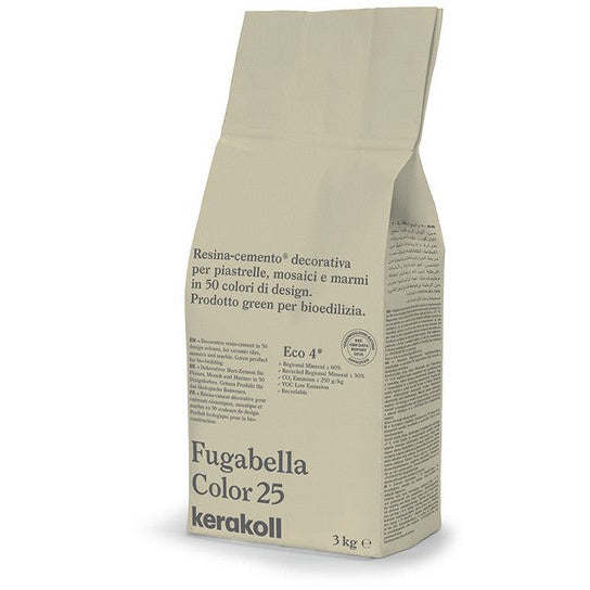 Kerakoll - Fugabella Color Decorative resin-cement for grouting tiles, mosaics and marble in 50 colors
