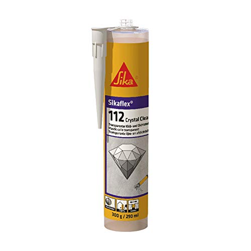Sika - Sikaflex-112 Crystal Clear Adesivo e sigillante trasparente cristallino 290ml