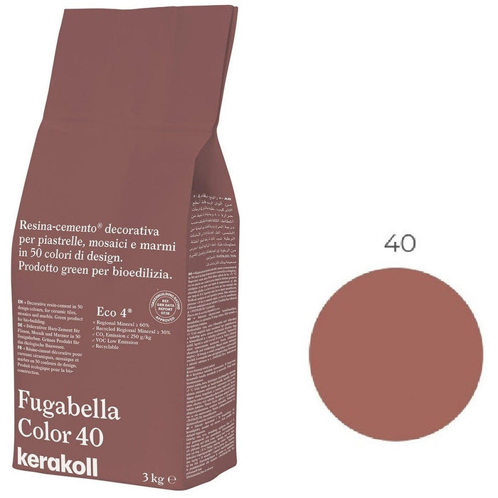 Kerakoll - Fugabella Color Decorative resin-cement for grouting tiles, mosaics and marble in 50 colors