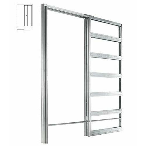 - Eclisse - Controtelaio Mod. Syntesis Line FILO MURO per porta a scomparsa Kit cartongesso 700x2100 Sp.100 art.ES2LK070SB - Controtelai cartongesso filomuro sintetys
