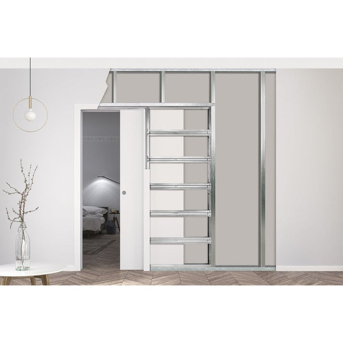 - Eclisse - Controtelaio Mod. Unico per porta a scomparsa Kit cartongesso 700x2100 spessore 100/125 art.EKCI070SB Eclisse - Controtelai cartongesso modello unico
