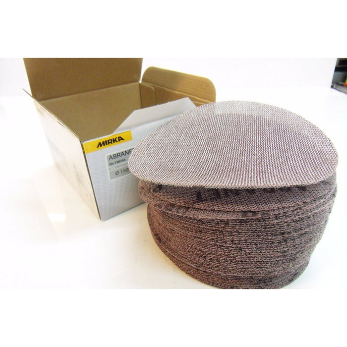 - Mirka - Abranet Dischi Abrasivi Retro Velcrato Diametro 150 tutte le Grane scatole da 50 pz - Dischi e carte abrasive