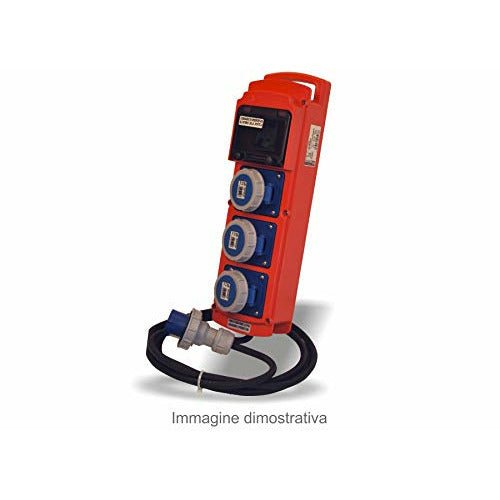 QUADRO PORTATILE CON UNICO INTERRUTTORE E 3 PRESE - Quadro portatile