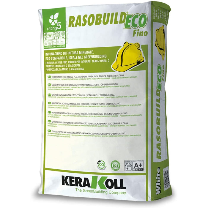 RASOBUILD ECO FINO KG 25 BIANCO (103582) - Intonaci e stucchi