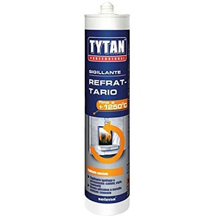 SIGILLANTE REFRATTARIO NERO ML.300 TYTAN FINO A 1250° - Sigillanti