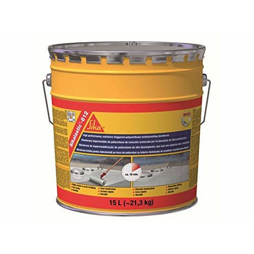 Sikalastic 612 lt.15 bianca guaina liquida poliuretanica monocomponente - SIKA - impermeabilizzanti poliuretanici