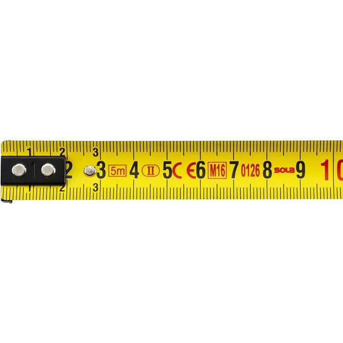 Sola 128.322.072,5 cm Compact m Co 12,7 cm calamita metro a nastro, grigio, 5 m - Livelle