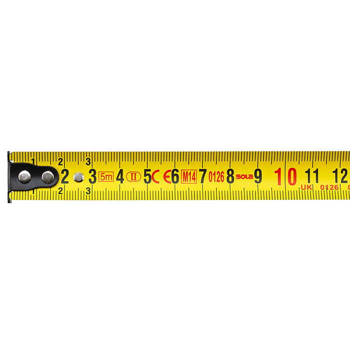 Sola 50500801 Metro a Nastro Compatto CO 8", Rosso, 8m / 25mm - Livelle
