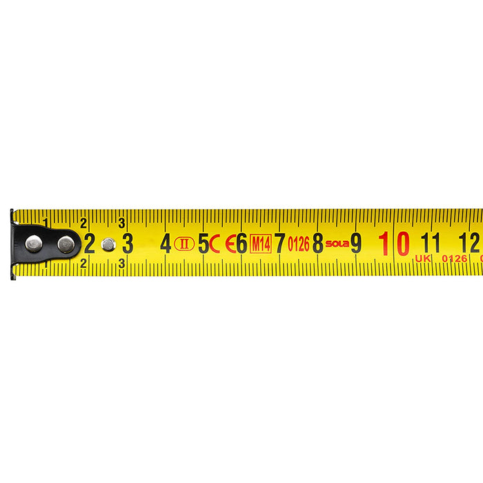 Sola 50500801 Metro a Nastro Compatto CO 8", Rosso, 8m / 25mm - Livelle