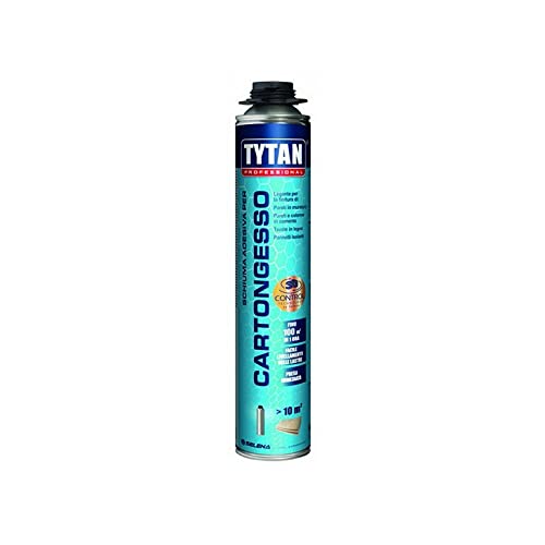 - Tytan - Schiuma adesiva a presa rapida per pistola per cartongesso ml. 830 - Cartone da 12 pz. - schiume e siliconi