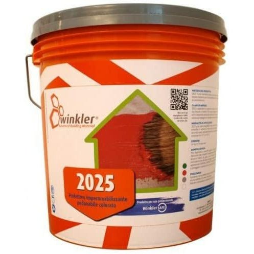 - Winkler - 2025 Membrana liquida Impermeabilizzante Kg. 5 Rosso - Impermeabilizzanti acrilici