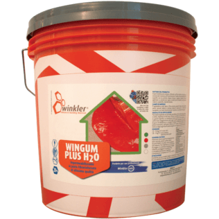 - Winkler - Wingum PLUS H2O kg. 20 Grigio Guaina Liquida Fibrorinforzata - Impermeabilizzanti acrilici